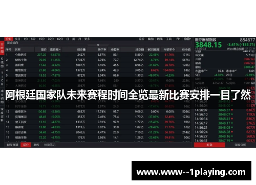 阿根廷国家队未来赛程时间全览最新比赛安排一目了然