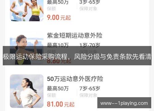 极限运动保险采购流程,风险分级与免责条款先看清 极限运动保险采购流程,风险分级与免责条款先看清